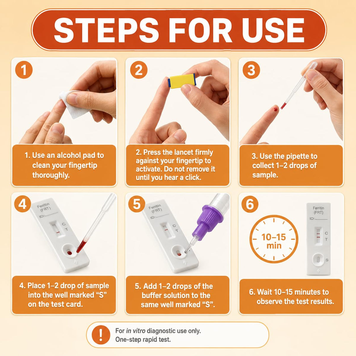 Iron Deficiency at Home Test Kit 2 Pack E89640