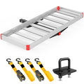 Aluminum Hitch Cargo Carrier 60" x 22" x 3.25" 500 lbs Cargo Basket for 2" Receiver O6100