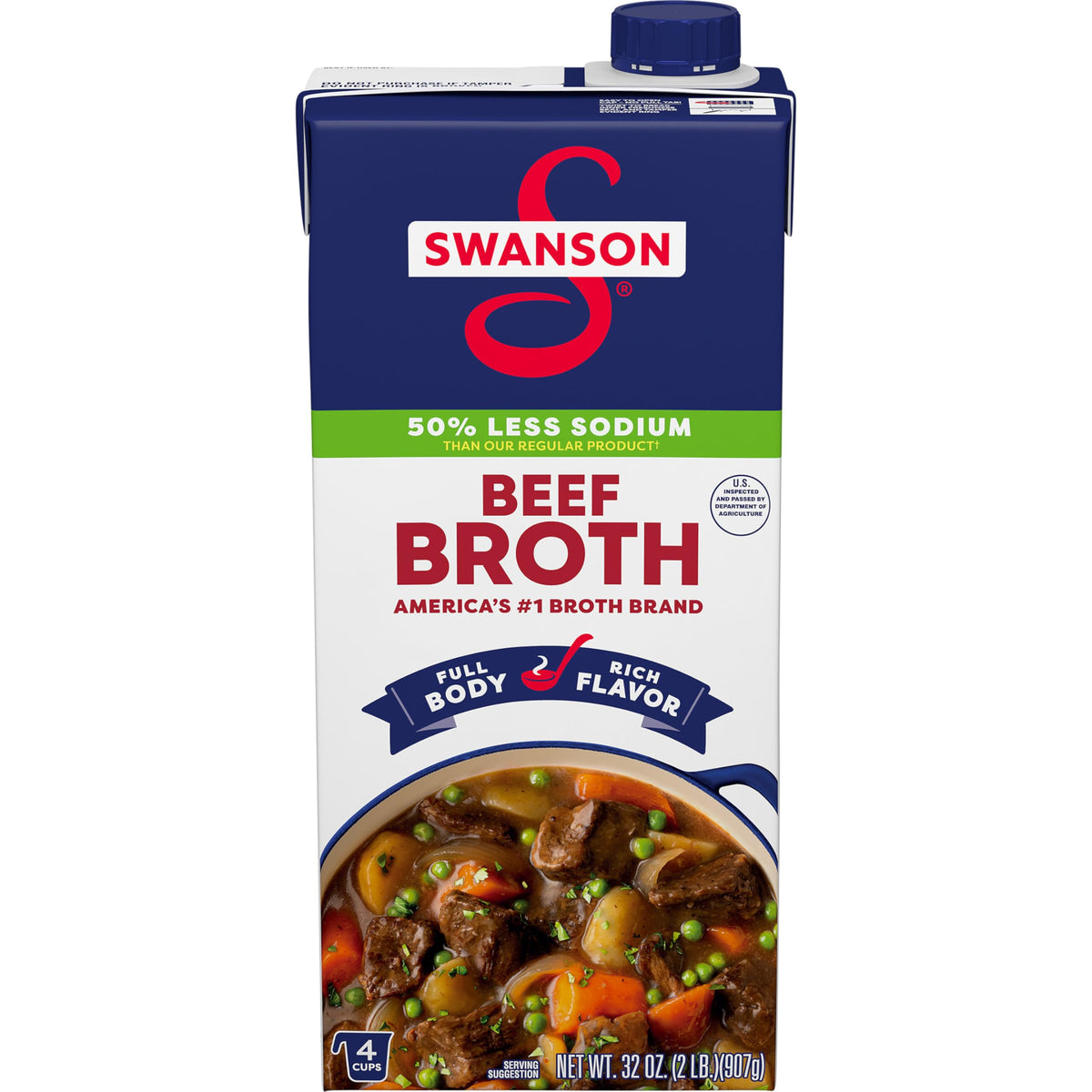 Lower Sodium Beef Broth 32 oz N6642