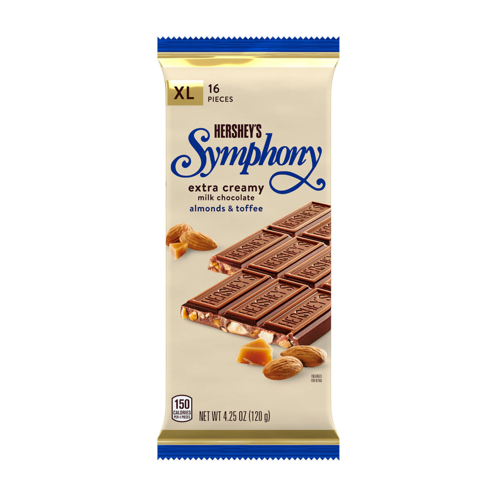 Chocolate Almond Toffee Candy Bars 4.25 oz 12 ct O992412