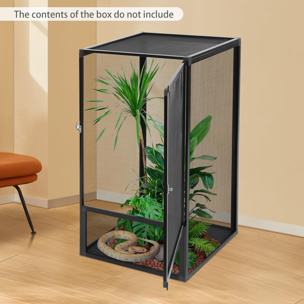 Aluminum Alloy Mesh Reptile Terrarium with Removable Top F7102
