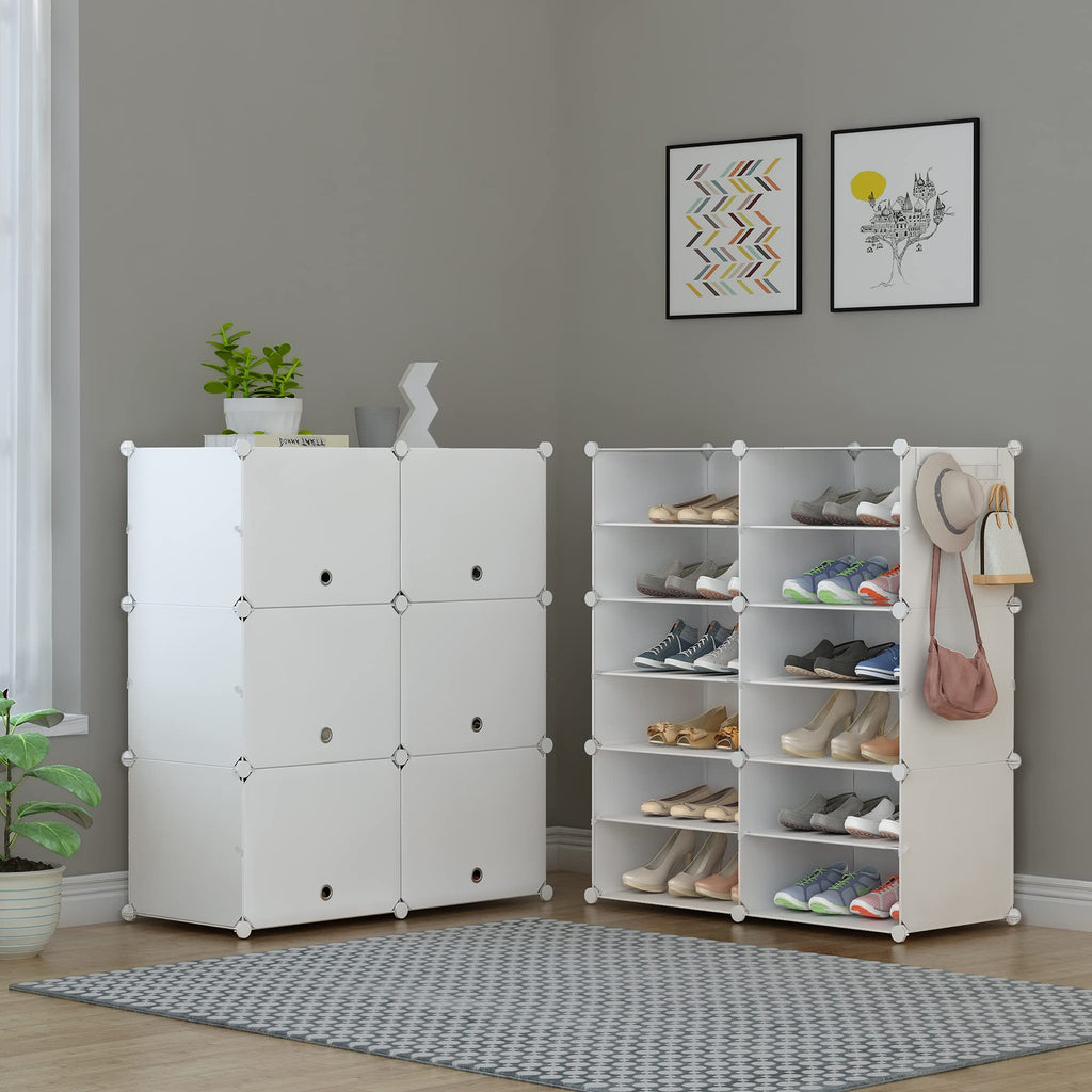 24 Pair Modular Shoe Rack Organizer H3689