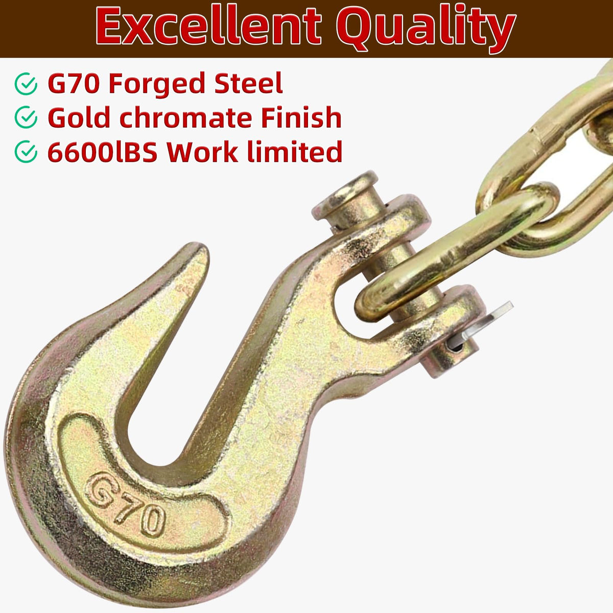 3/8 Inch G70 Clevis Grab Hooks J191462