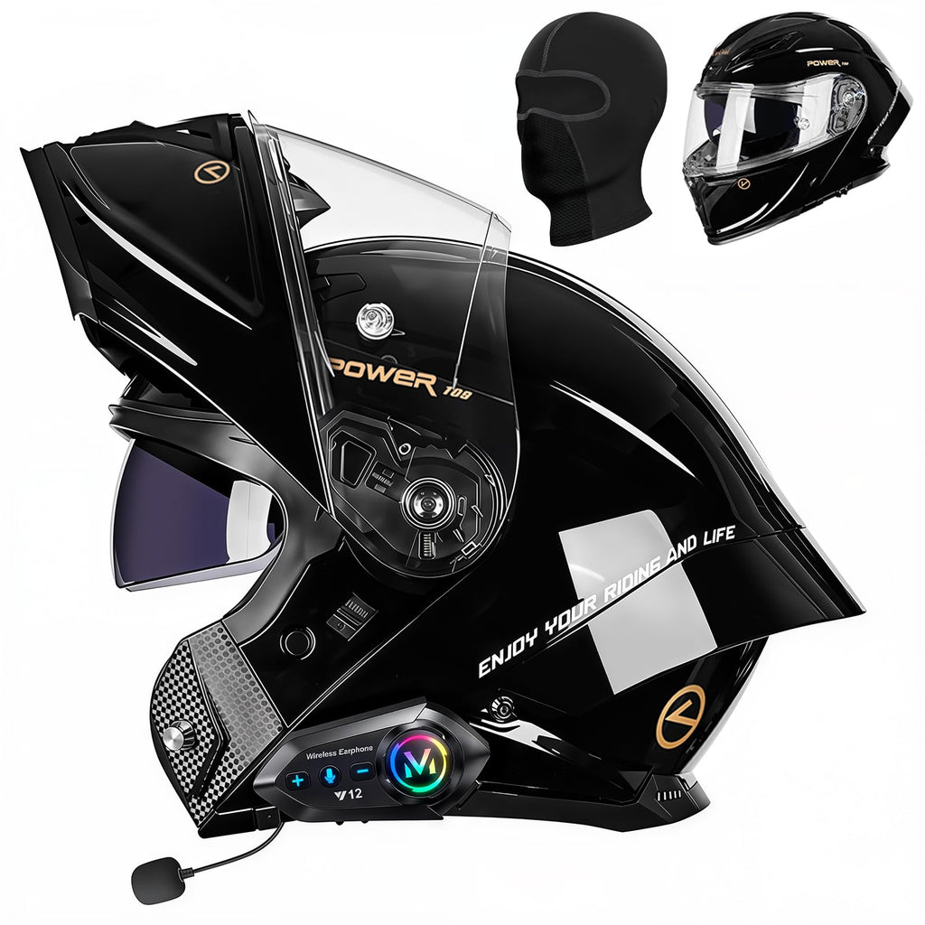 Motorcycle Helmet Bluetooth DOT Approved X38928