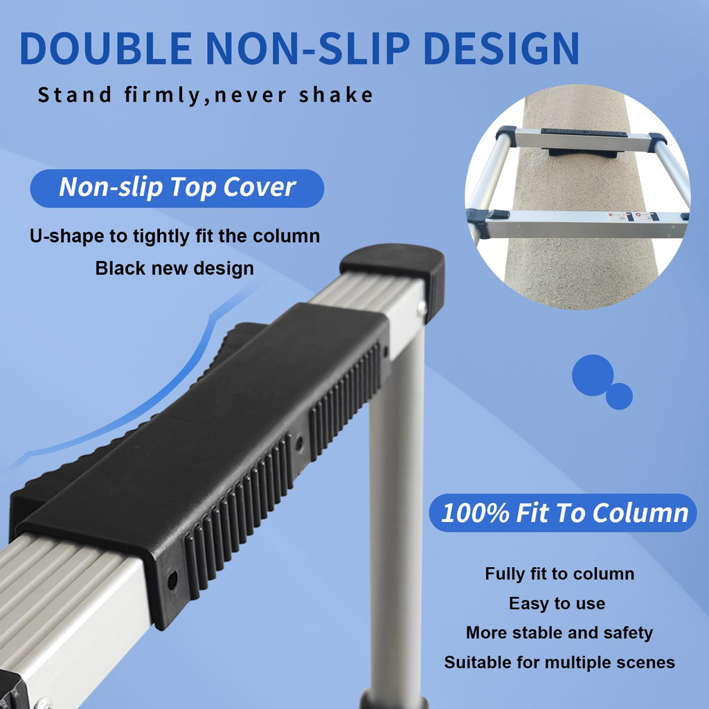 Telescoping Ladder 24.6 FT Heavy Duty Silver S317