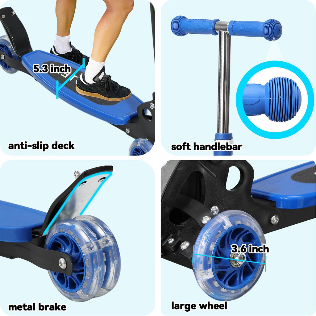 3 Wheel Kick Scooter with Extra-Wide Deck C616