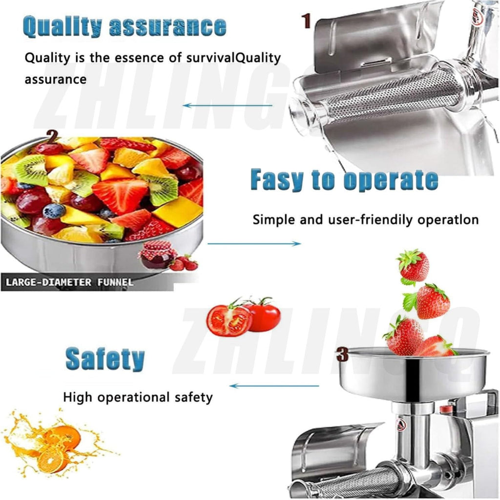 450W Stainless Steel Tomato Strainer Machine U684