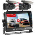 Dual Magnetic Wireless Backup Camera, 7” 1080P HD 4CH DVR Monitor H5617