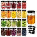 20 Pack Glass Jars With Lids 12 oz R428