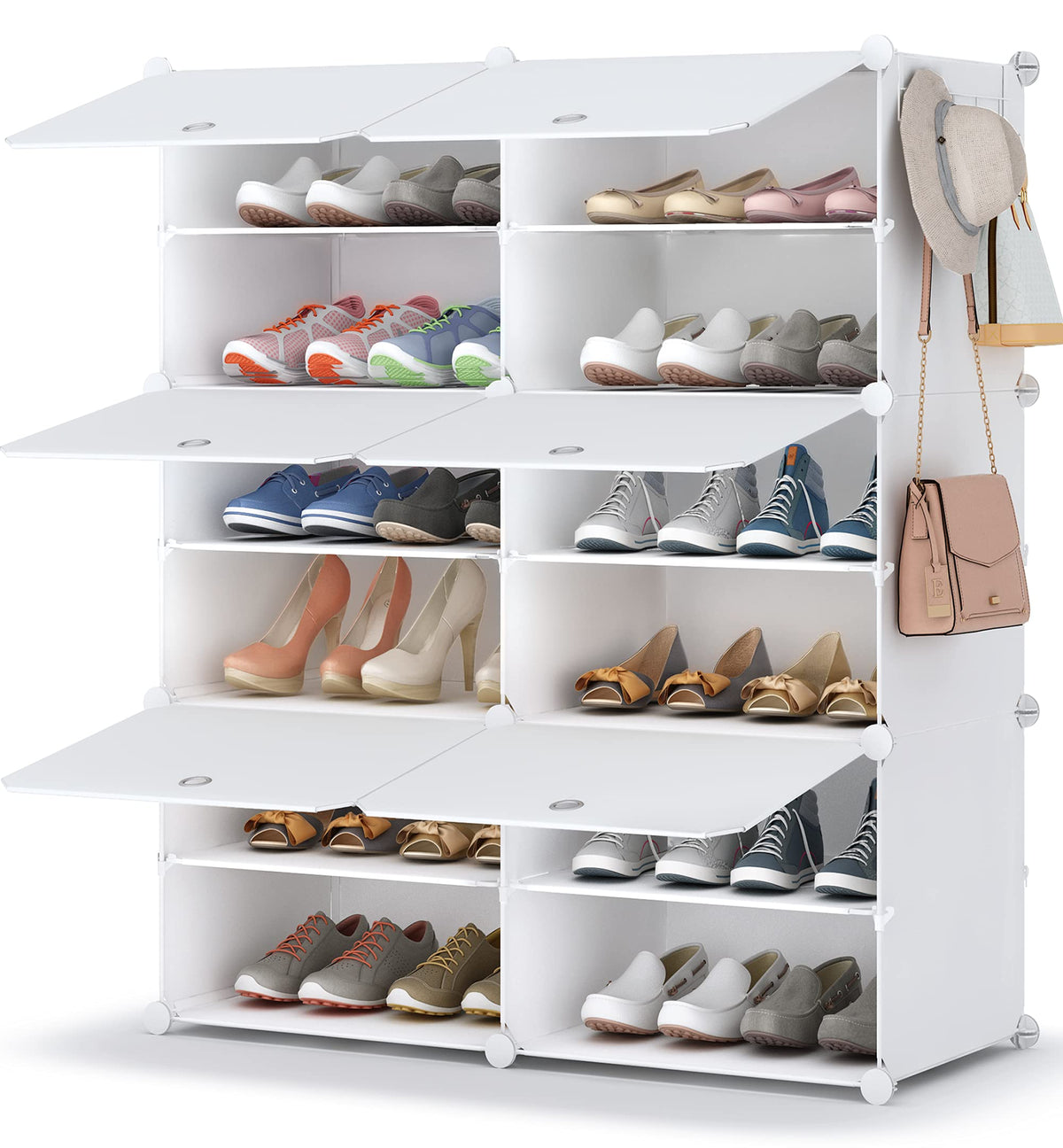 24 Pair Modular Shoe Rack Organizer H3689