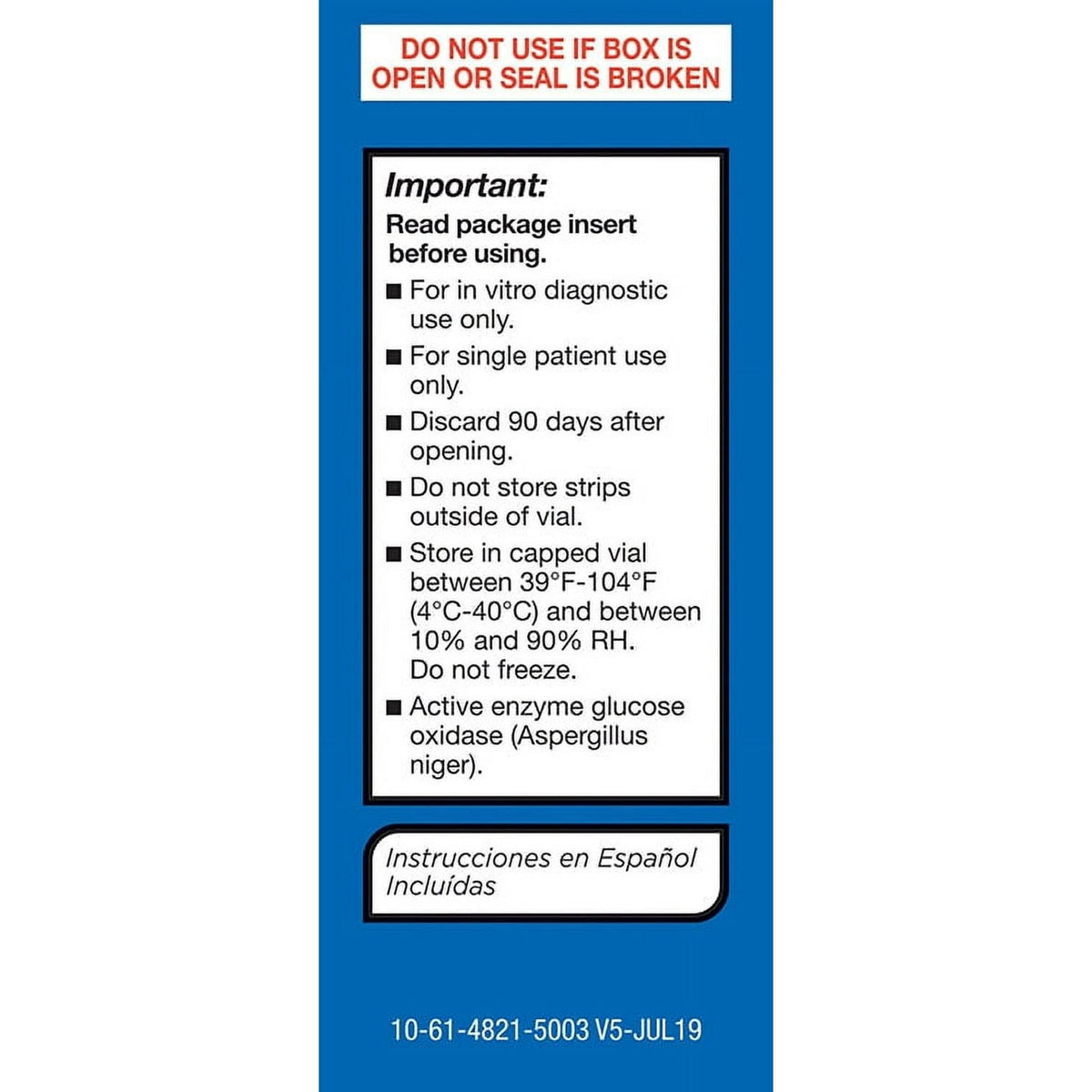 Blood Sugar Test Strips 50ct M284740