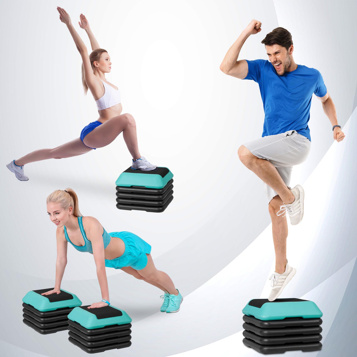 Adjustable Height Aerobic Step Platform A47211