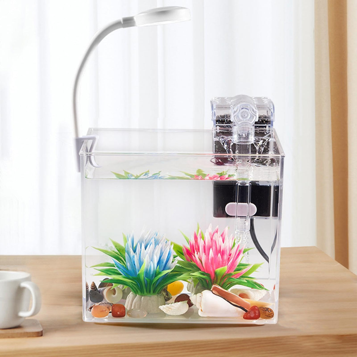 Small Aquarium with LED Lights D87278