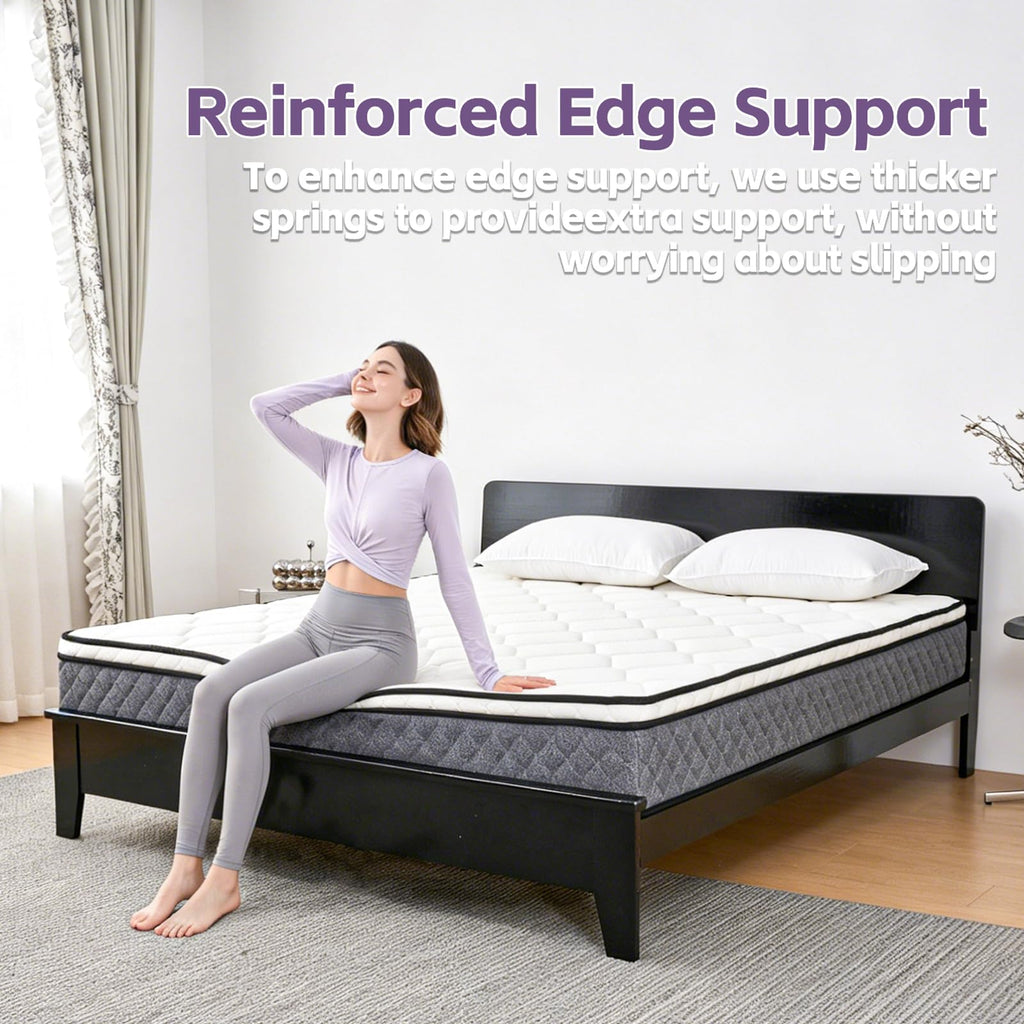 Full Size 12 inch Cooling Hybrid Mattress J573361