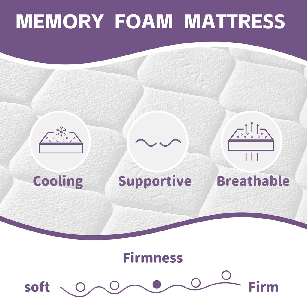 Full Size 12 inch Cooling Hybrid Mattress J573361