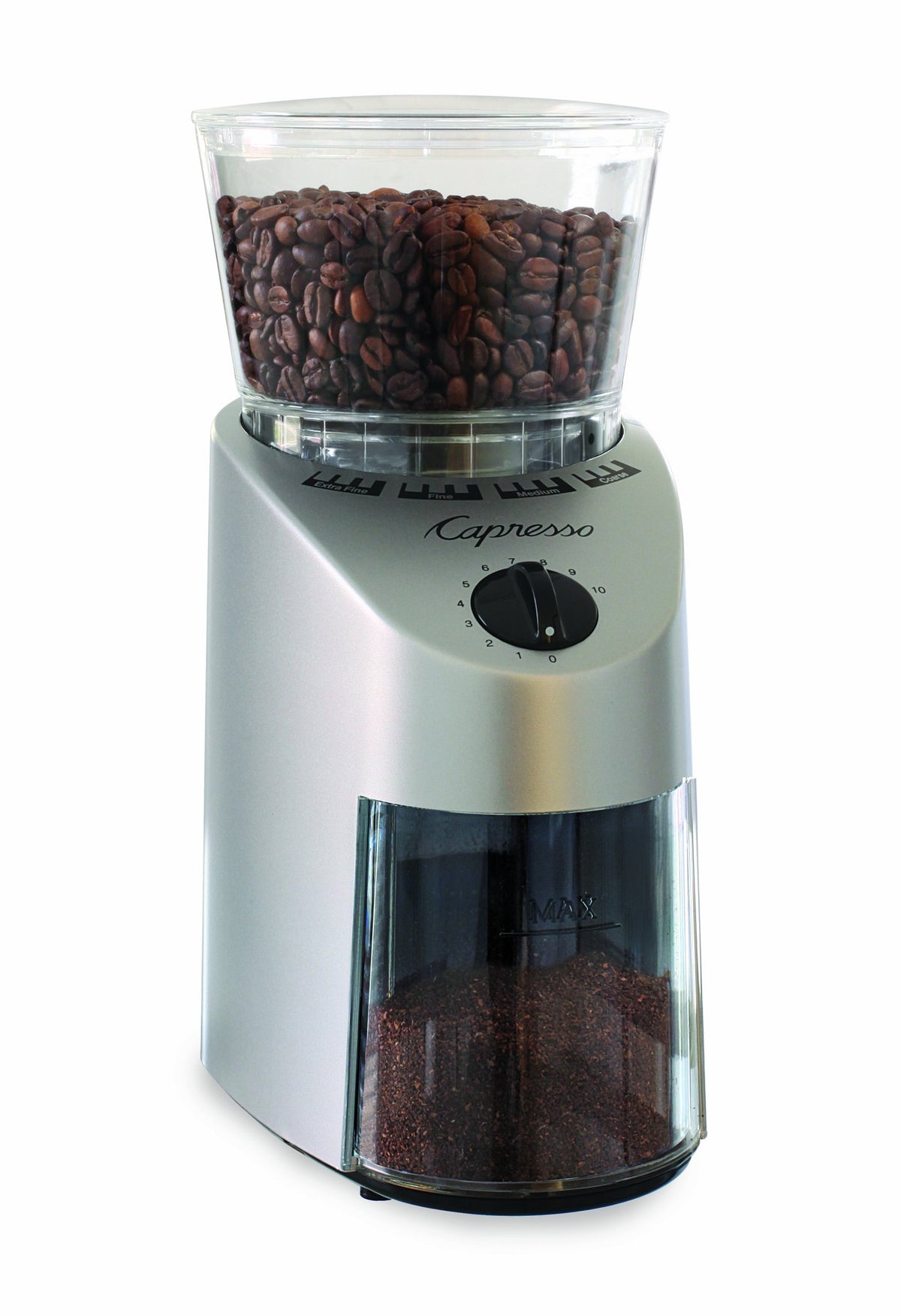 Conical Burr Grinder, Brushed Silver A58683