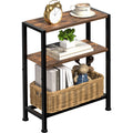 Narrow 2-Tier Side Table with Shelf W818