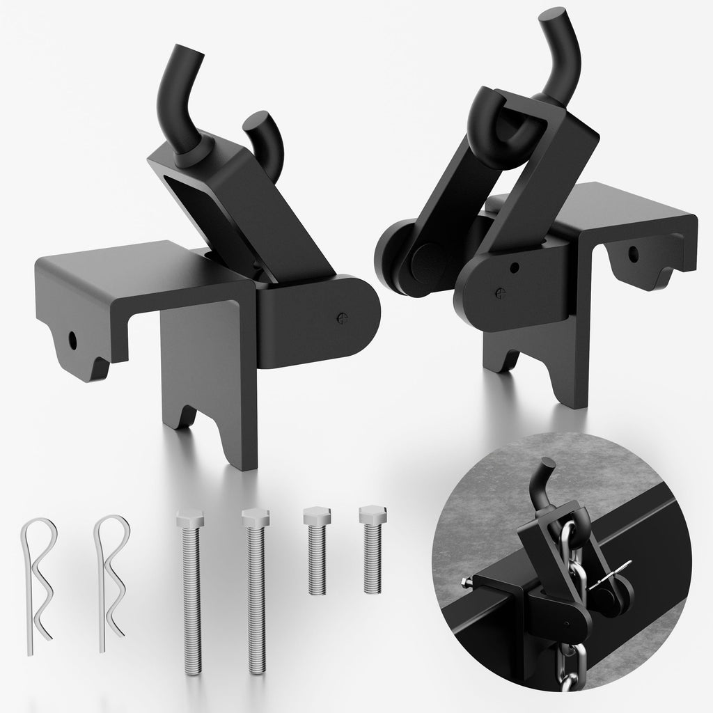 Black 2 Pack Heavy Duty Steel Weight Distribution Hitch Brackets H91355