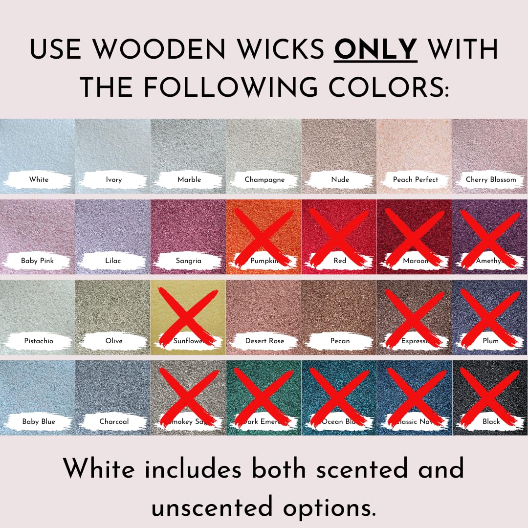 15 Pack Wooden Candle Wicks T915788