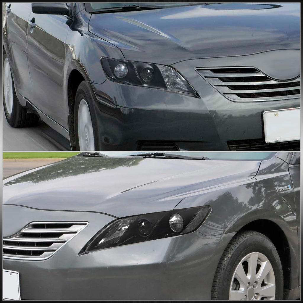 Black Clear Lens Projector Headlights Pair Set U816