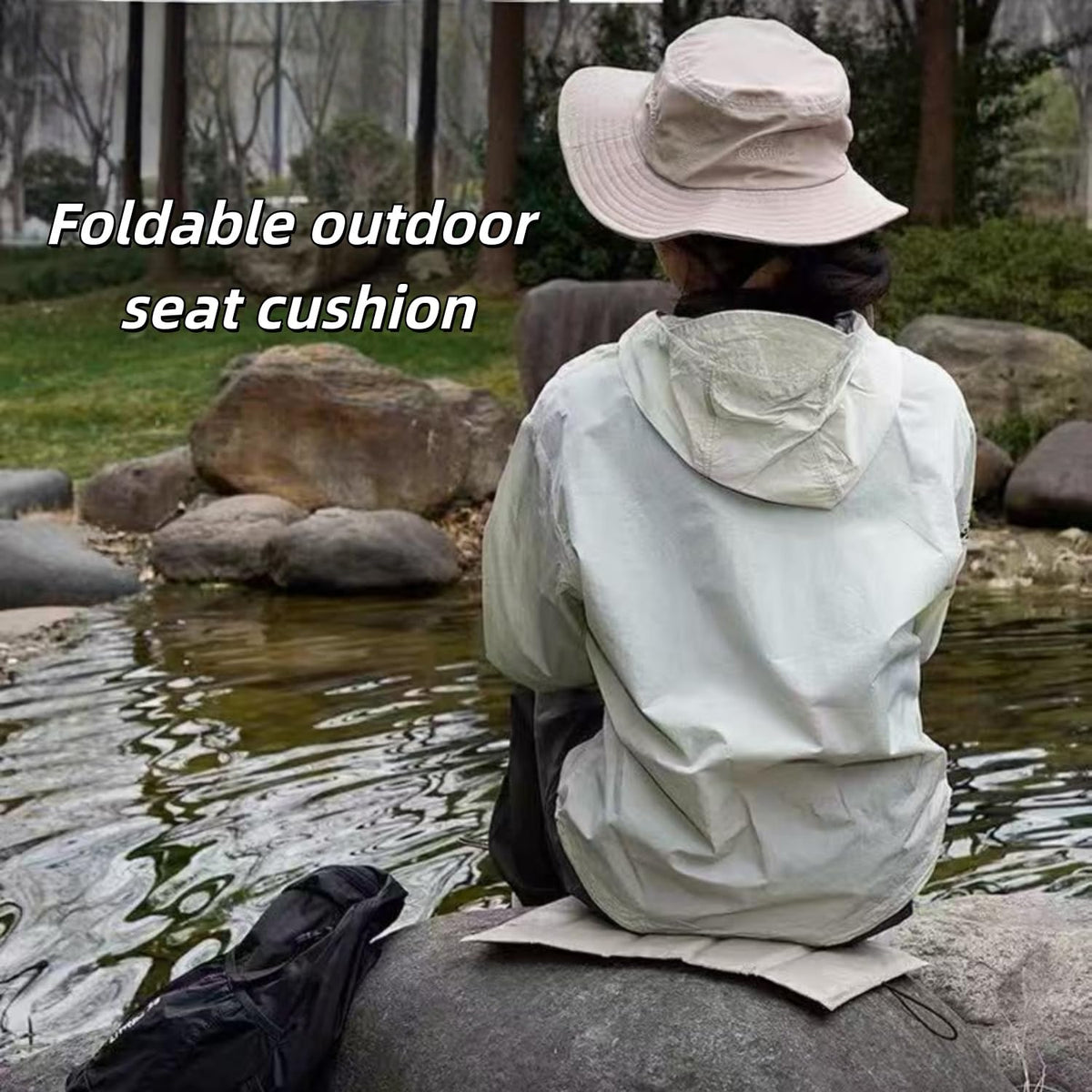 2 Pcs Ultralight Foldable Foam Seat Cushion H93869