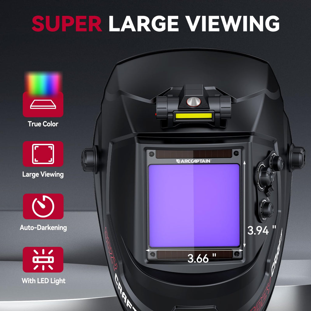 Auto Darkening Welding Helmet Large View I1051