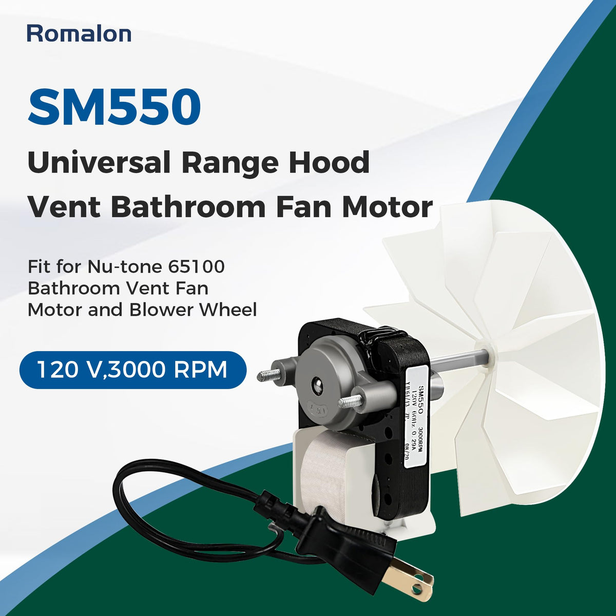 Bathroom Fan Motor Replacement Kit W61237