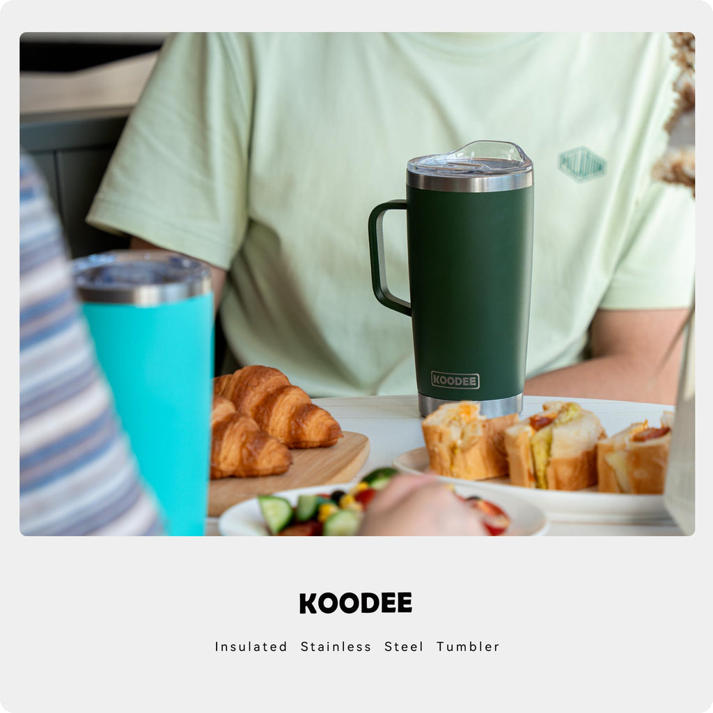 20 oz Insulated Stainless Steel Coffee Mug with Lid and Handle G817785