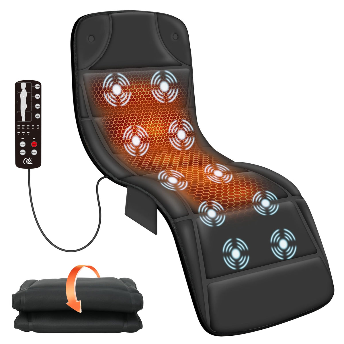 10 Vibration Motors Massage Mat with Auto Shut Off G446613