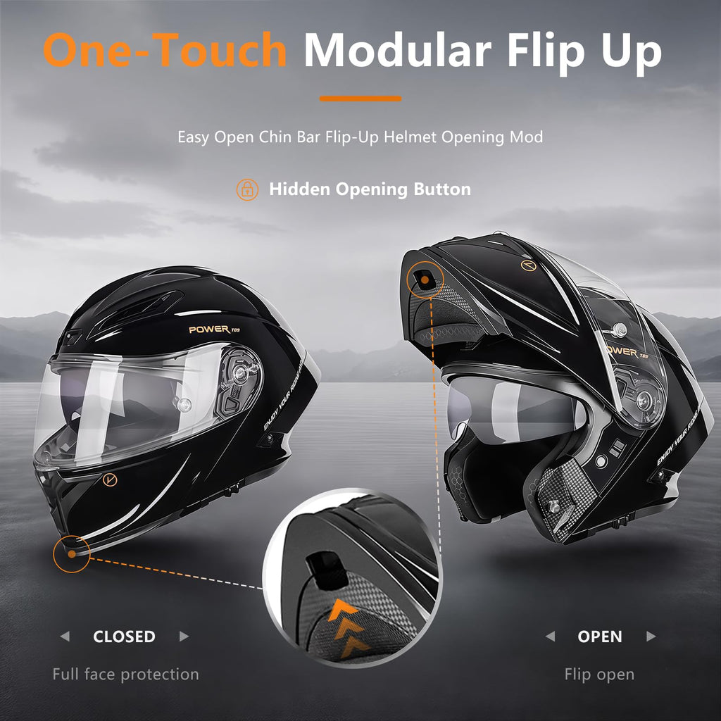 Motorcycle Helmet Bluetooth DOT Approved X38928