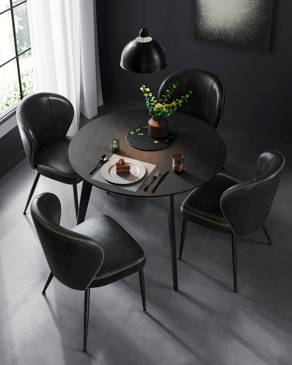 Upholstered Dining Chairs Set of 4 A469