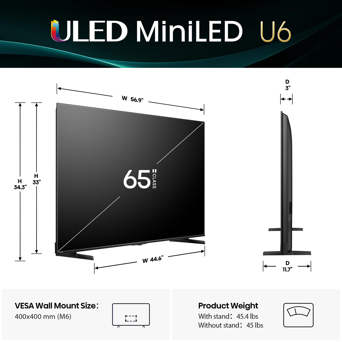 65" Mini-LED 4K UHD Smart TV B5987