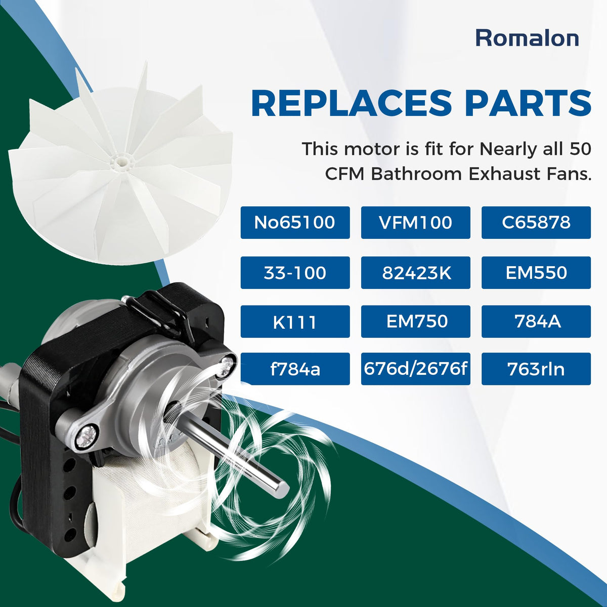 Bathroom Fan Motor Replacement Kit W61237