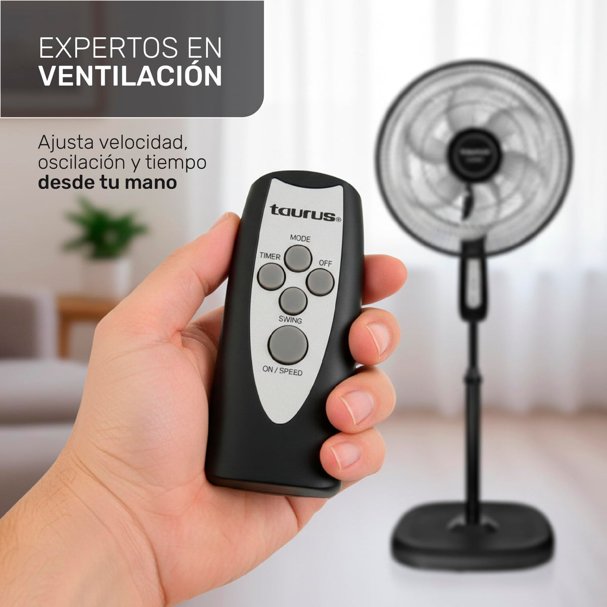 16" Oscillating Pedestal Fan with Remote T6838