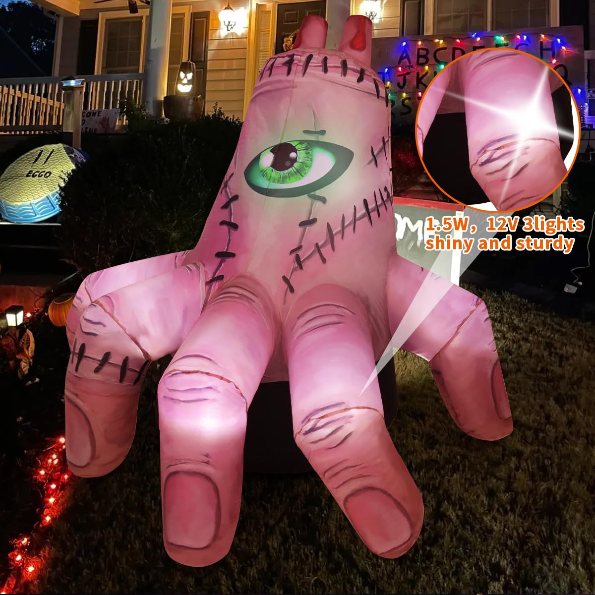 6 FT Halloween Inflatables with Built-in LEDs M608