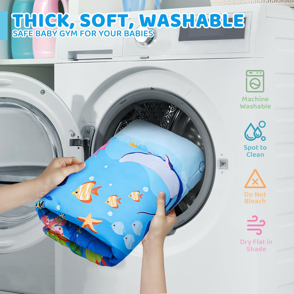 8-in-1 Washable Baby Gym Play Mat & Ball Pit J475133