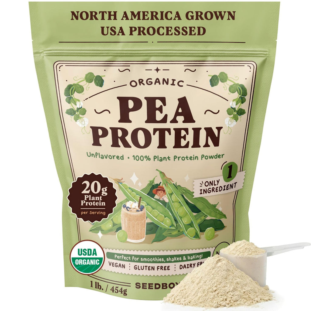 Organic Non-GMO Pea Protein Powder 1 lb Bag R275