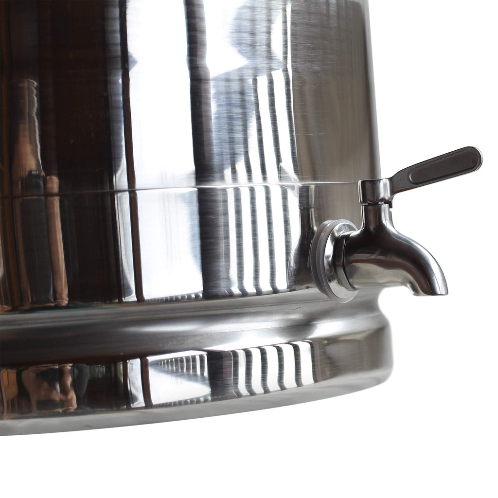 Stainless Steel Milk Transport Cans with Sealed Lid and Spigot Dispenser 50 Liter A925373