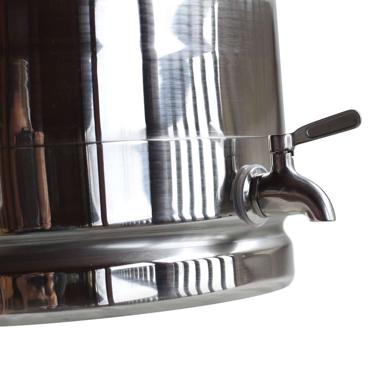 Stainless Steel Milk Transport Cans with Sealed Lid and Spigot Dispenser 50 Liter A925373