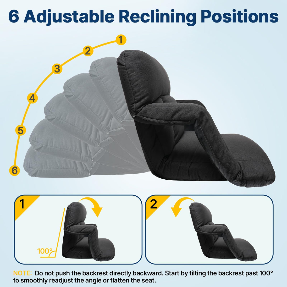 25'' Stadium Seat with Back Support, 2pcs W962