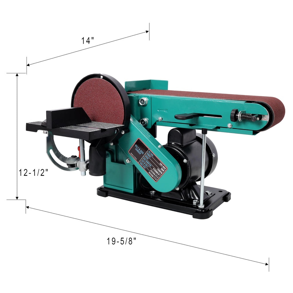 Belt Disc Sander 4x36 & 6 Inch Benchtop Cast Iron Base Y12852