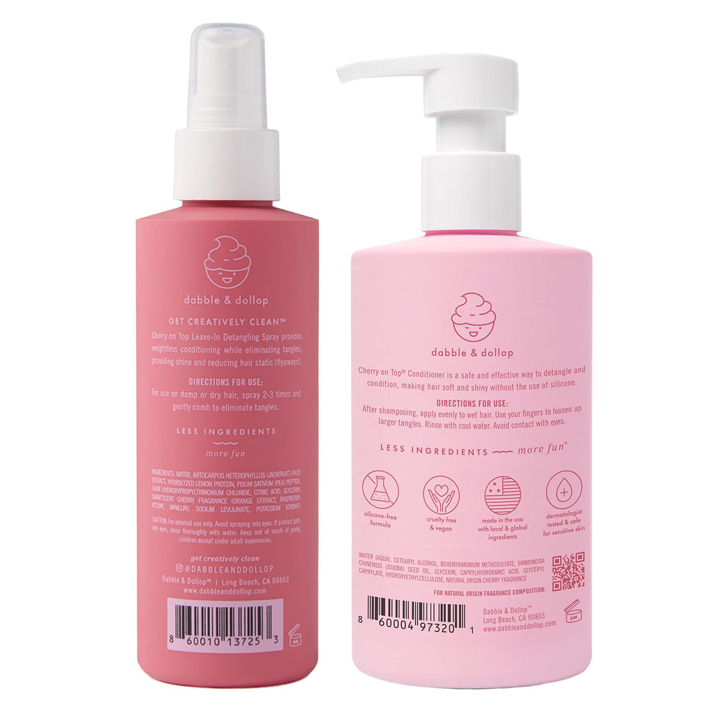 Kids Hair Conditioner & Leave-In Detangler Spray 2-Pack N933516
