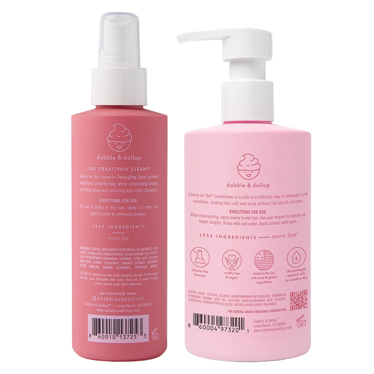 Kids Hair Conditioner & Leave-In Detangler Spray 2-Pack N933516