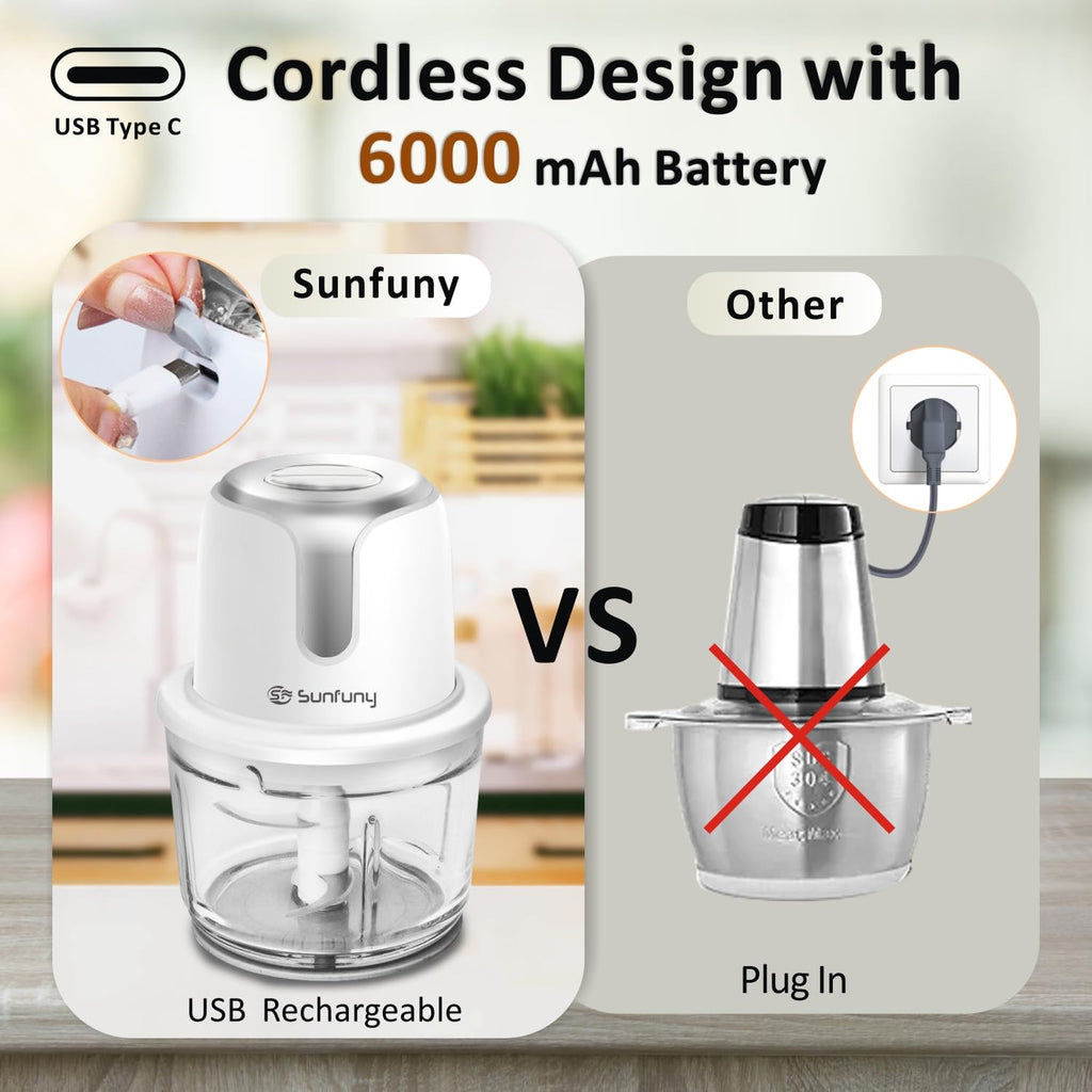 Cordless Food Processor 5-Cup Glass Bowl R49618