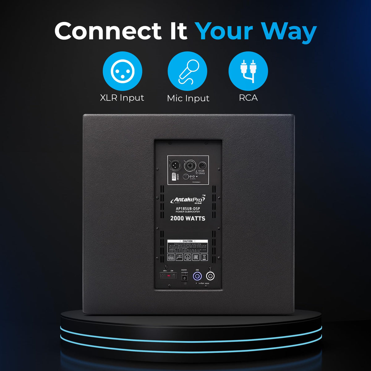 18-Inch Powered Active Subwoofer 2000W Q78882