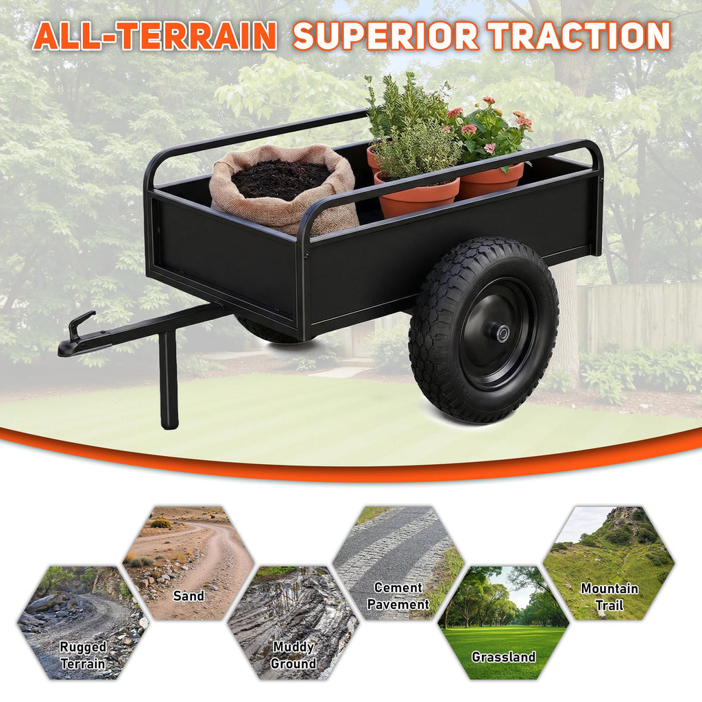 4.80/4.00-8 Flat Free Wheelbarrow Tire and Wheel X140741