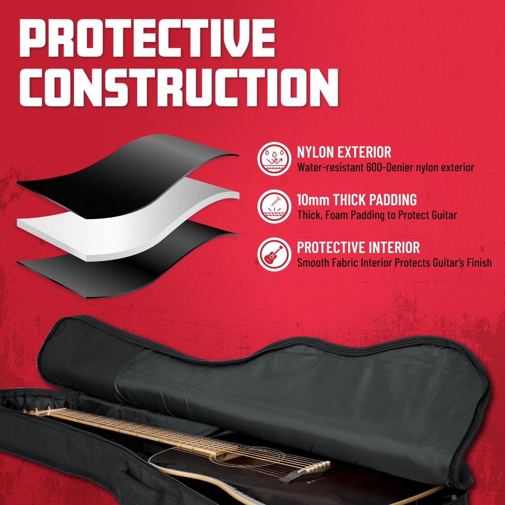 Foam Padded Acoustic Guitar Gig Bag J89715