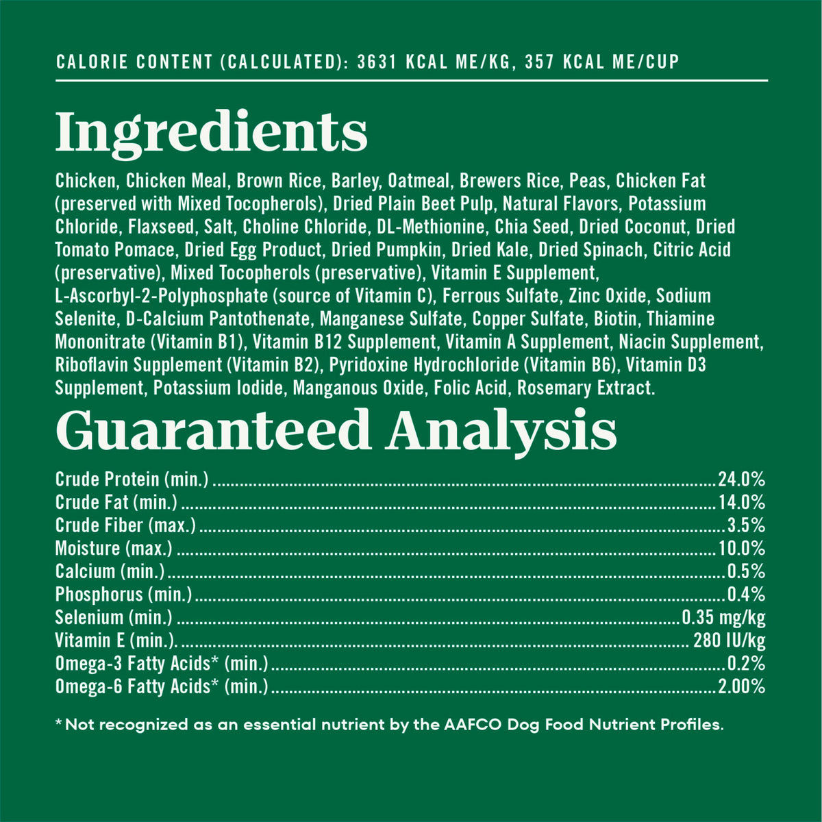 Chicken & Rice Dry Dog Food K19716