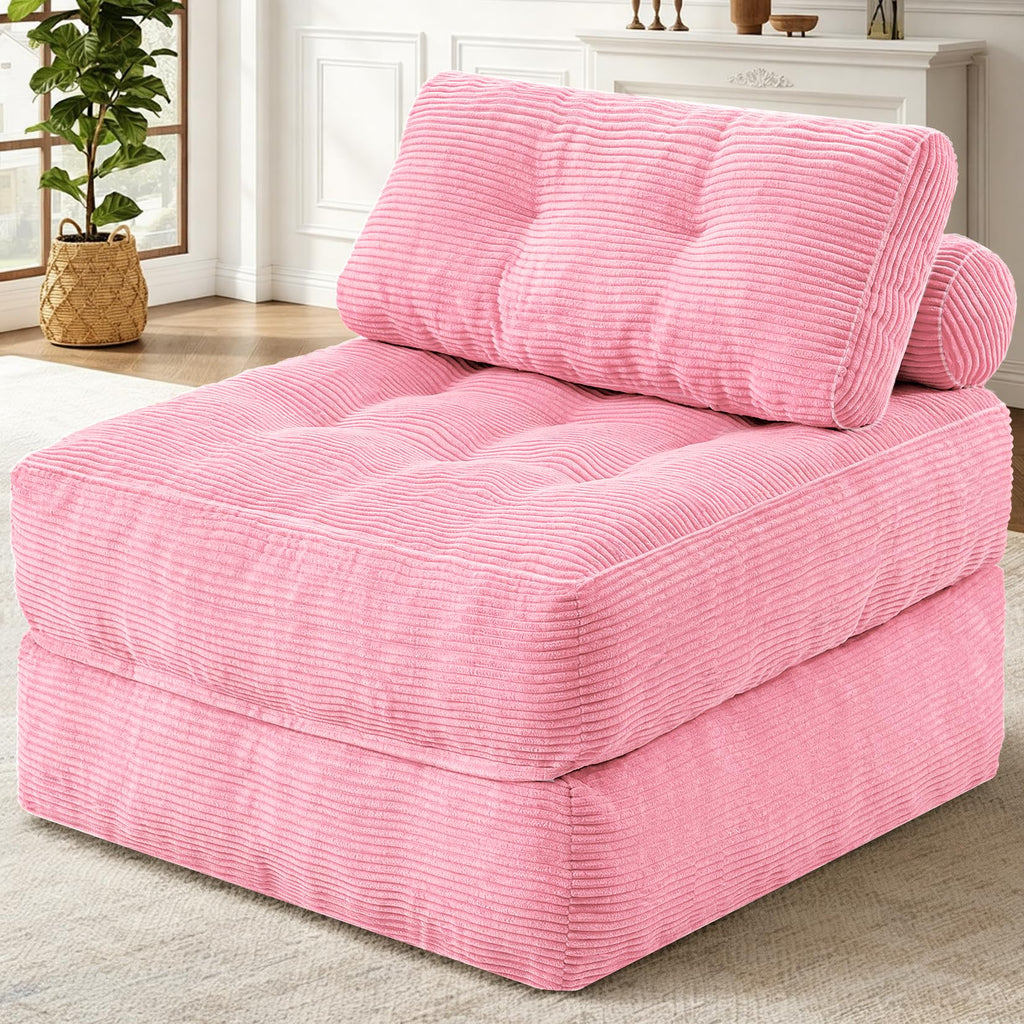 Folding Sofa Bed Convertible Sleeper Chair Bed with Pillow C9053
