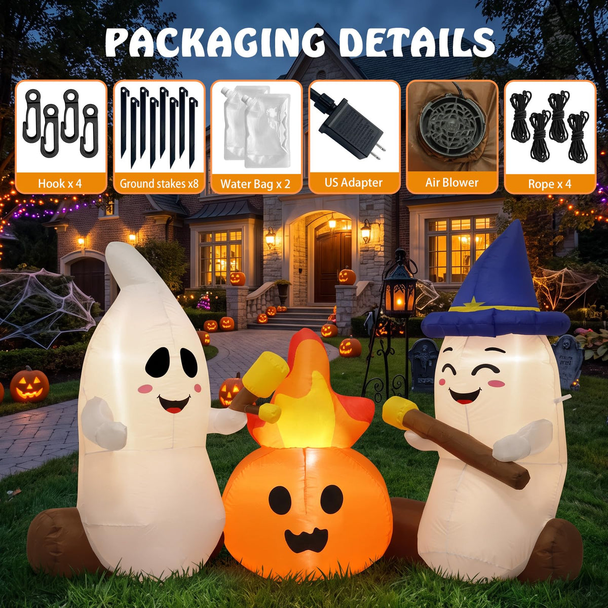 Halloween Inflatables Ghosts Outdoor Yard Decorations Q3292